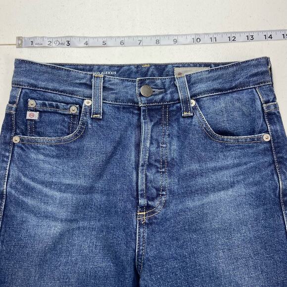 Adriano Goldschmied Women 25R Jeans Twisted Alexis High Rise Straight Crop - Picture 11 of 15